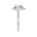 Pear Diamond Double Halo Engagement Ring (ARTDHR105) - Artelia Jewellery