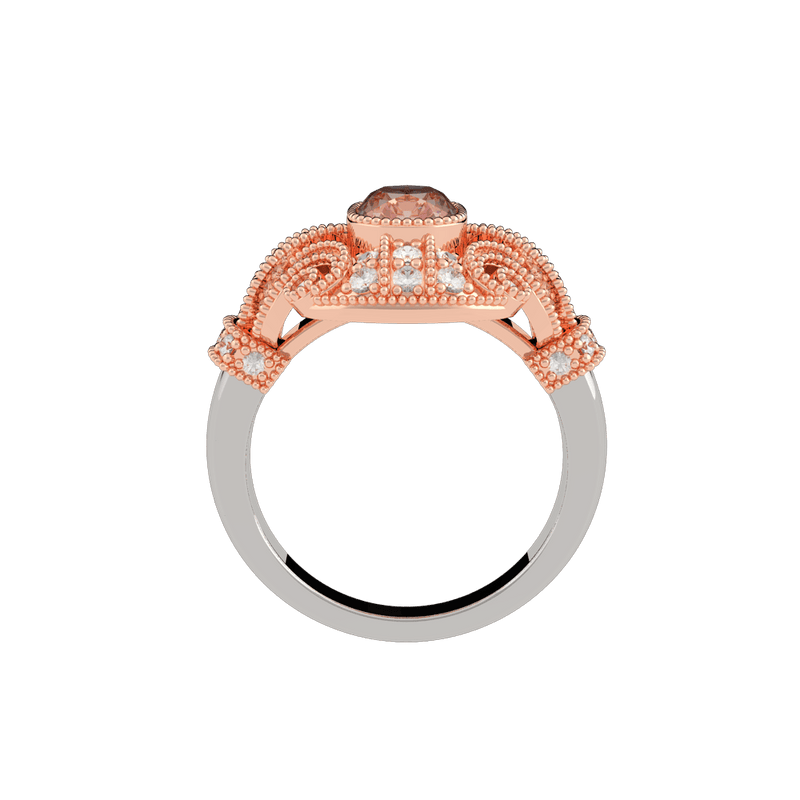 Tulip Morganite Dress Ring - Artelia Jewellery