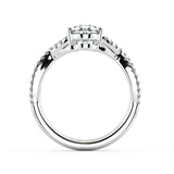 Infinity Pear Diamond Solitaire Engagement Ring - Artelia Jewellery
