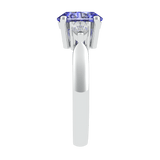 Ceylon Sapphire and Diamond Trilogy Engagement Ring (ARTCR004) - Artelia Jewellery