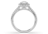 Pear Diamond Halo Engagement Ring (ARTHR039) - Artelia Jewellery