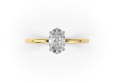 Mirra Oval Diamond Solitaire Engagement Ring - Artelia Jewellery