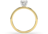Mirra Oval Diamond Solitaire Engagement Ring - Artelia Jewellery