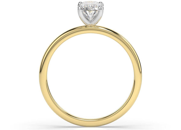 Mirra Oval Diamond Solitaire Engagement Ring - Artelia Jewellery