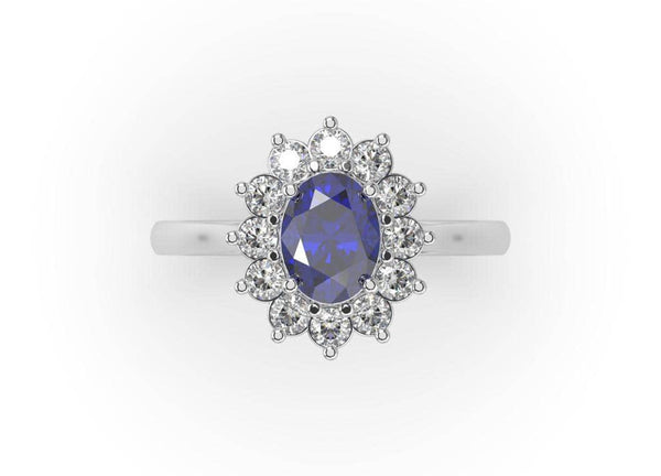 Stefani Sapphire and Diamond Ring