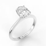 White Gold Oval Diamond Solitaire (ARTSR103)
