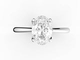Miranda Oval Diamond Solitaire Engagement Ring - Artelia Jewellery