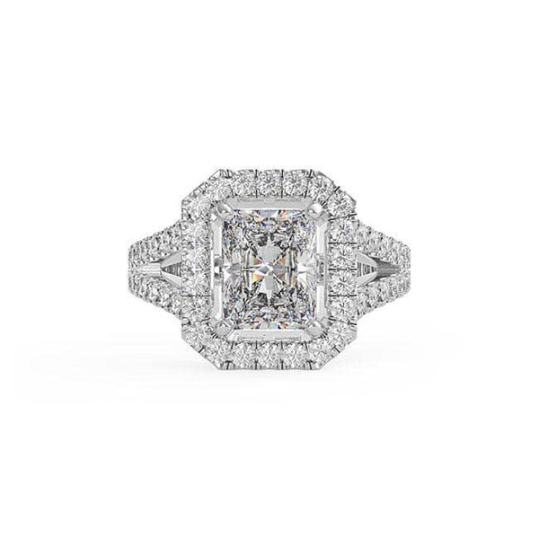 Radiant Diamond Halo Engagement Ring (ARTHR028)