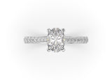 Oval Diamond Solitaire Engagement Ring (ARTSR075) - Artelia Jewellery
