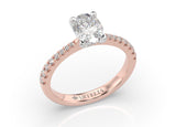 Oval Diamond Solitaire Engagement Ring (ARTSR075) - Artelia Jewellery