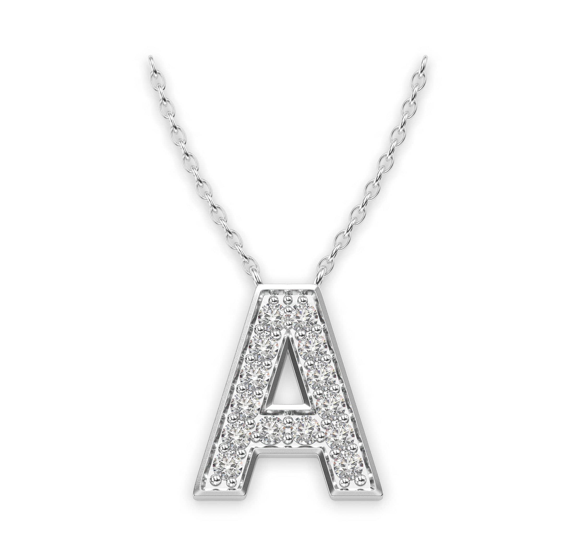 Diamond initial hot sale necklace australia