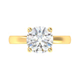 Asena Round Solitaire Engagement Ring - Artelia Jewellery