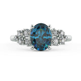 Allyra A Sapphire and Diamond Engagement Ring - Artelia Jewellery