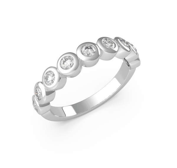 Round Diamond Wedding Ring (ARTLDWR122) - Artelia Jewellery