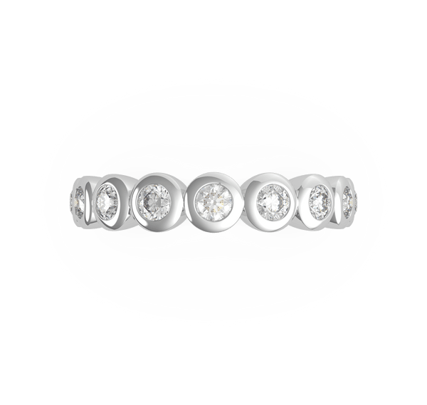 Round Diamond Wedding Ring (ARTLDWR122) - Artelia Jewellery