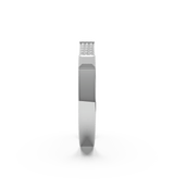 18K White Gold Bangle With Pave Diamonds - Artelia Jewellery