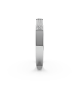 18K Pave Diamond Bangle With Princess Cut Diamonds - Artelia Jewellery