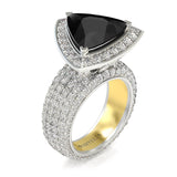 Despina Black Diamond Ring - Artelia Jewellery