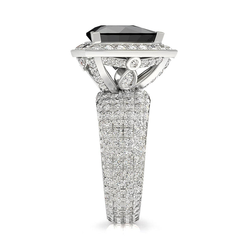 Despina Black Diamond Ring - Artelia Jewellery