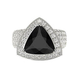 Despina Black Diamond Ring - Artelia Jewellery