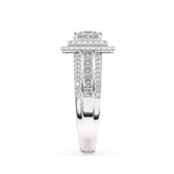 Bree Double Halo Engagement Ring - Artelia Jewellery