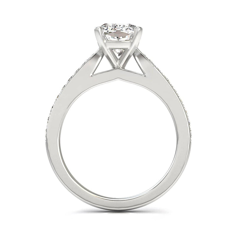 Brigitte Cushion Diamond Solitaire Ring - Artelia Jewellery