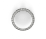 18K White Gold Diamond Circle Pendant - Artelia Jewellery