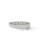 18K White Gold Diamond Circle Pendant - Artelia Jewellery