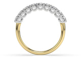 Chloe Two Tone Diamond Band - Artelia Jewellery