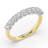 Chloe Two Tone Diamond Band - Artelia Jewellery