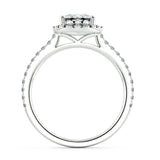 Cienna Pear Diamond Halo Engagement Ring - Artelia Jewellery