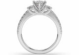 Classic Diamond Trilogy Engagement Ring (ART101) - Artelia Jewellery