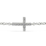 Faith Diamond Cross Bracelet - Artelia Jewellery