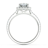 Cienna Cushion Diamond Halo Engagement Ring - Artelia Jewellery