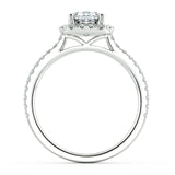 Cienna Cushion Diamond Halo Engagement Ring - Artelia Jewellery