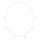 Diamond Drops Necklace - Artelia Jewellery