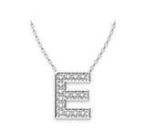 Diamond Initials necklace E - Artelia Jewellery