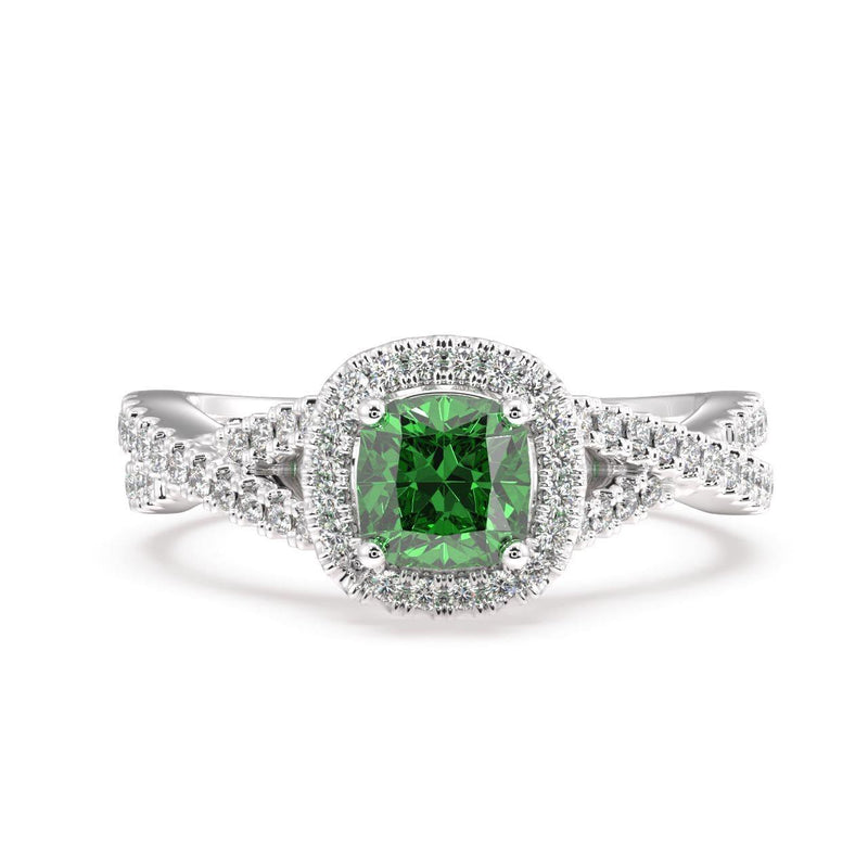 Emerald Eternity Diamond Ring - Artelia Jewellery