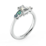 Allyra S Sapphire and Diamond Engagement Ring - Artelia Jewellery