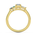 Allyra S Sapphire and Diamond Engagement Ring - Artelia Jewellery