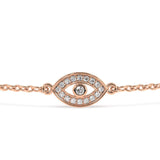 Diamond Evil Eye Bracelet - Artelia Jewellery