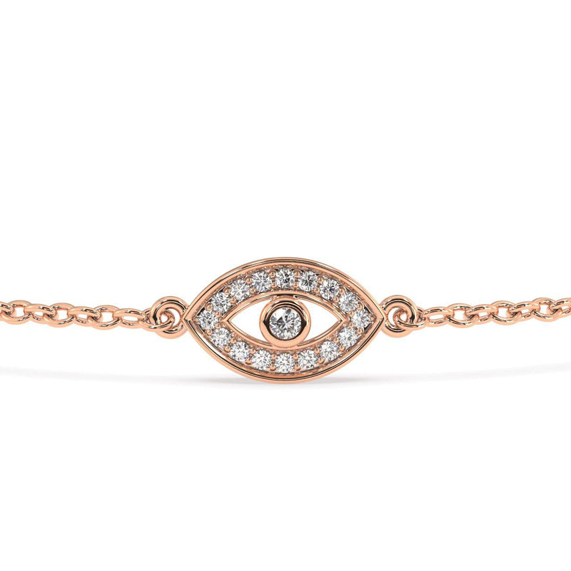 Diamond Evil Eye Bracelet - Artelia Jewellery