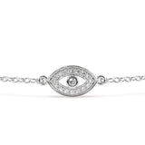 Diamond Evil Eye Bracelet - Artelia Jewellery