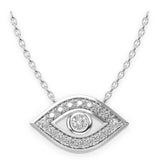 Diamond Evil Eye Necklace - Artelia Jewellery