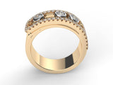 Floating Diamonds ring - Artelia Jewellery