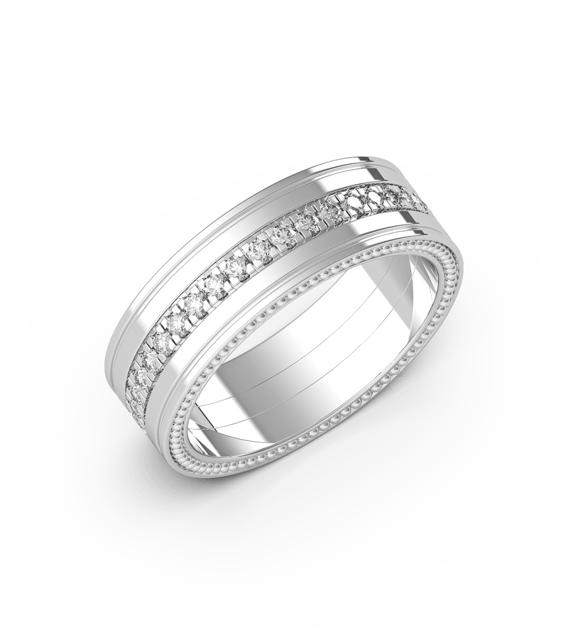 Harry Diamond Wedding Ring - Artelia Jewellery