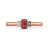 Heather Ruby and Diamond Ring - Artelia Jewellery