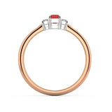 Heather Ruby and Diamond Ring - Artelia Jewellery