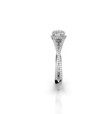 Round Diamond Halo Engagement Ring (ARTHR074) - Artelia Jewellery