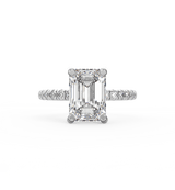 Emerald Cut Solitaire Diamond Engagement Ring (ARTSR01)